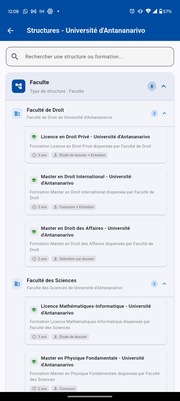 Structure académique